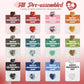 🎁 Valentine's Day Gem Gifts for Kids&Adults🎨24 Pack Prefilled Cards with Heart-Shaped Gemstones