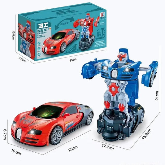 ⏰LAST DAY SPECIAL PRICE: ￡10.99!!🔥Electric Universal Deformation Police Toy Car