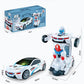 ⏰LAST DAY SPECIAL PRICE: ￡10.99!!🔥Electric Universal Deformation Police Toy Car