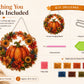 🔥Last Day 49% OFF - 🍂✨Autumn Harvest Pumpkin Diamond Art Hanging Ornament Kit