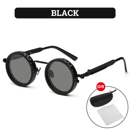 🔥2025 HOT SALE-50%OFF🔥Adjustable Tint Rounded Polarized Lenses Retro Sunglasses