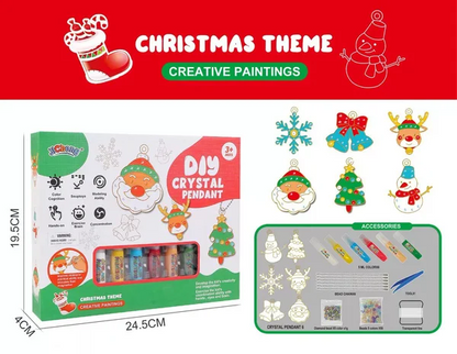 🎅Christmas Sale 49% OFF🎁DIY Crystal Christmas Wind Chimes & Paint Arts