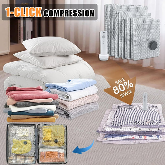 ⏳Limited-time 50% off!!⏰Cordless Travel Vacuum Storage Compression Bag Set