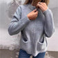 🔥LAST DAY 50% OFF💖 Round Neck Zipper Knitted Jacket