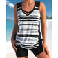 🎁💥LAST DAY SALE 50% OFF!!⏰Miraclesuit Women's Tummy Control Tankini Set with Built-In Bra – Flattering Boho Swimwear with Shorts🔥