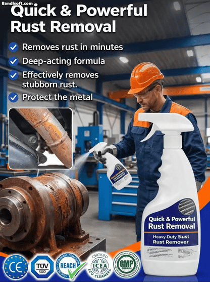 💥 BUY 3 GET 1 FREE🔥🛠️ Highly Concentrated Rust Remover for Steel & Iron – Deep-Acting, Effortless, and Metal-Safe