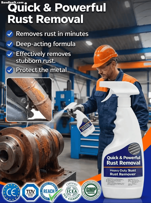 💥 BUY 3 GET 1 FREE🔥🛠️ Highly Concentrated Rust Remover for Steel & Iron – Deep-Acting, Effortless, and Metal-Safe