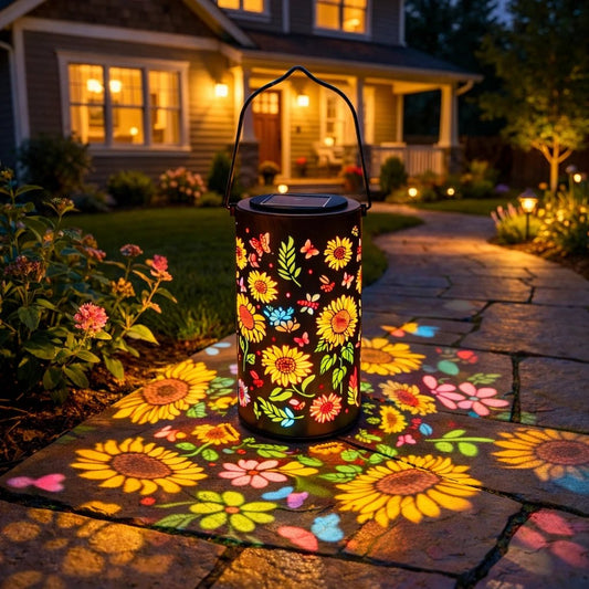 🌻Colorful Sunflower Glow Solar Garden Lantern