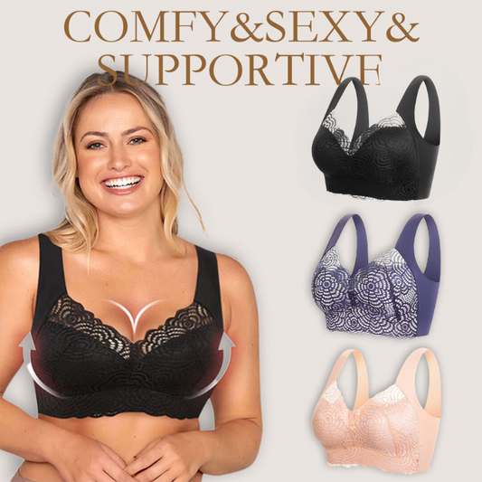 🔥Hot Sale🔥- Ultimate Lift & Support Lace Plus-Size Bra