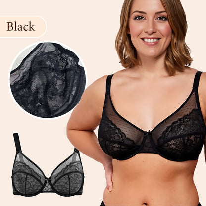 🔥 50% OFF! Minimal Lace Bra – Full Coverage & Everyday Comfort