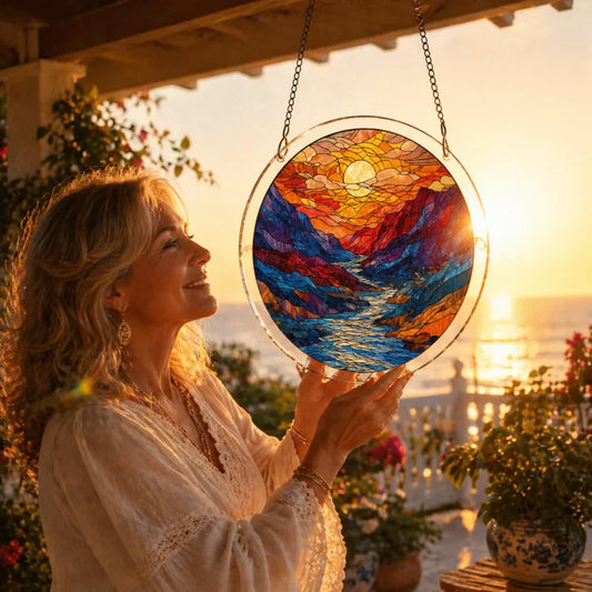 🎁💥LAST DAY SALE 50% OFF!!🧩Acrylic 80 Pcs Puzzle✨Suncatcher Hanging Ornament