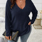🍂 COSY LOOK, CONFIDENT FEEL! 🤎✨ Women’s Plus-Size Knit Top – Soft, Flattering & Effortlessly Chic 💕