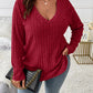 🍂 COSY LOOK, CONFIDENT FEEL! 🤎✨ Women’s Plus-Size Knit Top – Soft, Flattering & Effortlessly Chic 💕