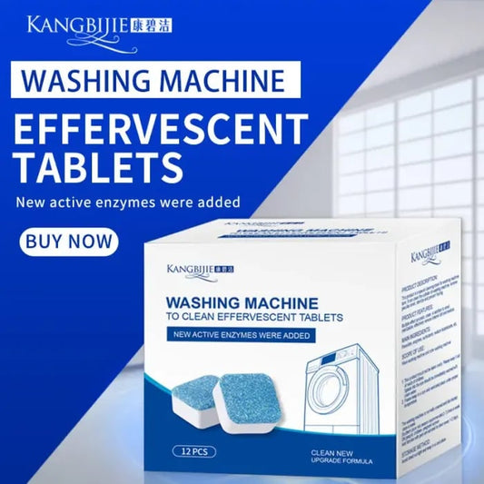 🎉Buy 2 Save 10% / Buy 3 Save 20%🍃Washing Machine Cleaner Descaler 12 Pack - Deep Cleaning Tablets🔥