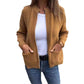 🔥LAST DAY 50% OFF💖 Round Neck Zipper Knitted Jacket