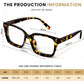🔥Hot Sale-✨👓3 Pack Tortoiseshell Reading Glasses – Blue Light Blocking Oversized Square Readers(🔥Buy 2 Get EXTRA  10％ OFF)