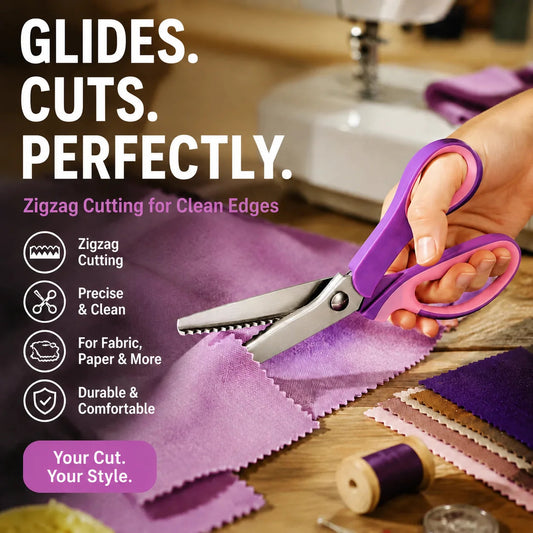 🔥 50% OFF! ✂️ Premium Pinking Shears – Sharp, Comfortable & Perfect for Sewing & Crafts!