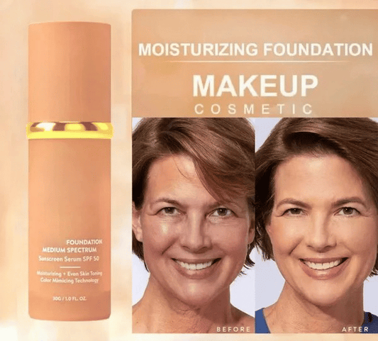 🔥NEW SPECIAL 70% OFF✨⚡ 50K+ SOLD! 🎁4-in-1 Perfecting Foundation – High Coverage, SPF & All-Day Hydration 🤍✨