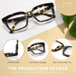 🔥Hot Sale-✨👓3 Pack Tortoiseshell Reading Glasses – Blue Light Blocking Oversized Square Readers(🔥Buy 2 Get EXTRA  10％ OFF)