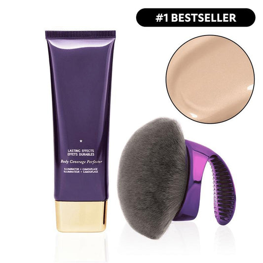 🔥Flawless Body System: Waterproof Perfector + Pro Kabuki Brush