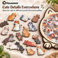 🎁 70% OFF! 🎅 135-Piece Cute Cat Wooden Puzzle 🧩