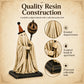 ⭐New ArrivalLighted Vintage Ghost Figurine with Glowing Pumpkin Staff 👻💡