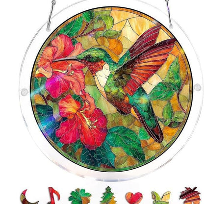 🎁💥LAST DAY SALE 50% OFF!!🧩Acrylic 80 Pcs Puzzle✨Suncatcher Hanging Ornament
