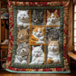 🐱🎄 49% OFF! Vintage Cat Pattern Flannel Blanket – Cozy & Comfortable ✨