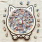 🎁 70% OFF! 🎅 135-Piece Cute Cat Wooden Puzzle 🧩