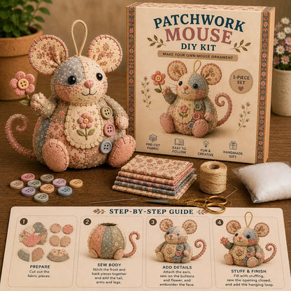 🔥2026 New Arrival -🐭🧵 Patchwork Mouse DIY Kit