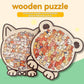 🎁 70% OFF! 🎅 135-Piece Cute Cat Wooden Puzzle 🧩