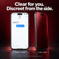 📱❤️ Red Shimmer Privacy Glass for iPhone – Stylish Protection & Extra Privacy! ✨