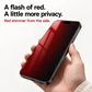 📱❤️ Red Shimmer Privacy Glass for iPhone – Stylish Protection & Extra Privacy! ✨