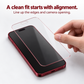 📱❤️ Red Shimmer Privacy Glass for iPhone – Stylish Protection & Extra Privacy! ✨
