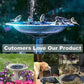 🔥Last Day 60% Off🐦️ Solar Powered Bird Bath Fountain Pump ⛲With 6 Nozzles 1.4W Solar Panel Kit Water Pump, Outdoor Watering Submersible Pump for Pond, Pool, Garden, Fish Tank