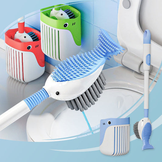 🍃Wall-Mounted Suction Cup Toilet Cleaning Brush Set