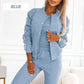 🔥 70% OFF Women’s 3-Piece Baseball Jacket & Trousers Set