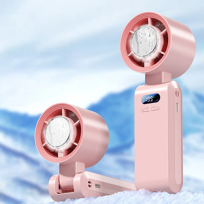 🥳2026 HOT 60% OFF!🥳💞50K+ SOLD!🔋🧊Portable Ice Cooling Fan – Adds ice for extra cold air⚡️3 speeds, long battery. Stay cool during British heatwaves. A summer essential. 👵✨