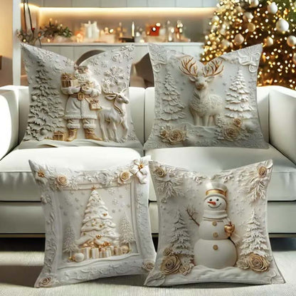 🎁⏰LAST DAY: ￡8.99 for 4PCS!!🎅🎄Christmas Themed Cushion Cover