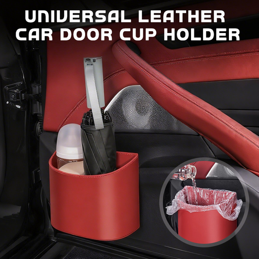 🔥 LAST DAY SALE — ONLY £6.99! 🚗 50K+ SOLD Leather Car Door Cup Holder