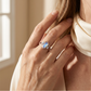 ✨💍Buy 1 Get 1 Free🔥 Geometric Oval Moonstone Ring with Zirconia Accents – Mystical, Sparkling & Timelessly Elegant! 🌙✨