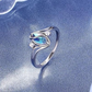 ✨💍Buy 1 Get 1 Free🔥 Geometric Oval Moonstone Ring with Zirconia Accents – Mystical, Sparkling & Timelessly Elegant! 🌙✨