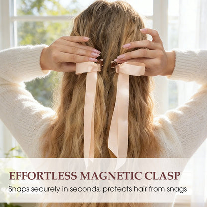 🔥New Special 70% Off🎁Magnetic Bow Ribbon Hair Clip