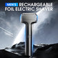 🪒 Smooth Shave, Zero Hassle! ⚡ Men's Rechargeable Foil Electric Shaver – Wet & Dry Cordless Razor