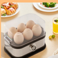 🥚 Perfect Eggs, Without the Fuss! 🍳✨ Multifunctional Egg Steamer – Your Easy Breakfast Hack! 😍