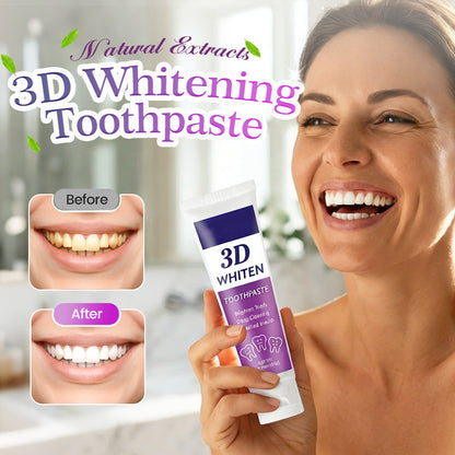 🔥Buy 1 Get 1 Free🦷✨3D Whitening Toothpaste🌿Natural Extracts - Gentle on Sensitive Teeth