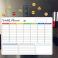 📅 Uitwisbare Magnetische Kalender Set – Herbruikbaar & Ideaal voor Gezinsplanning