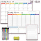 📅 Uitwisbare Magnetische Kalender Set – Herbruikbaar & Ideaal voor Gezinsplanning
