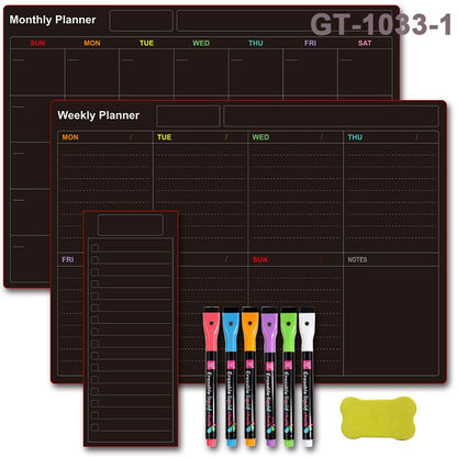 📅 Uitwisbare Magnetische Kalender Set – Herbruikbaar & Ideaal voor Gezinsplanning