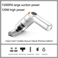 🚗💨 Cordless Car Vacuum – Powerful 10,000Pa Suction Without the Hassle!